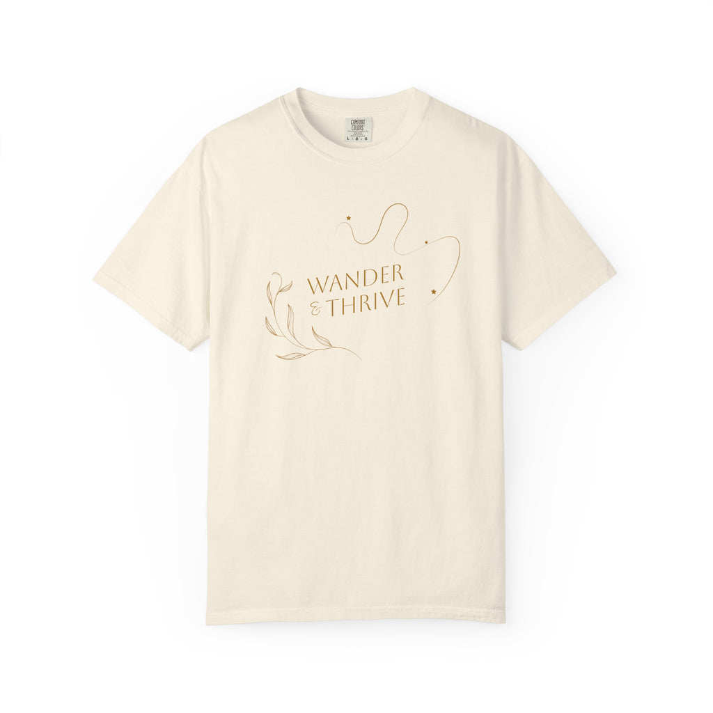“Wander & Thrive” 100% Cotton Garment-Dyed T-shirt
